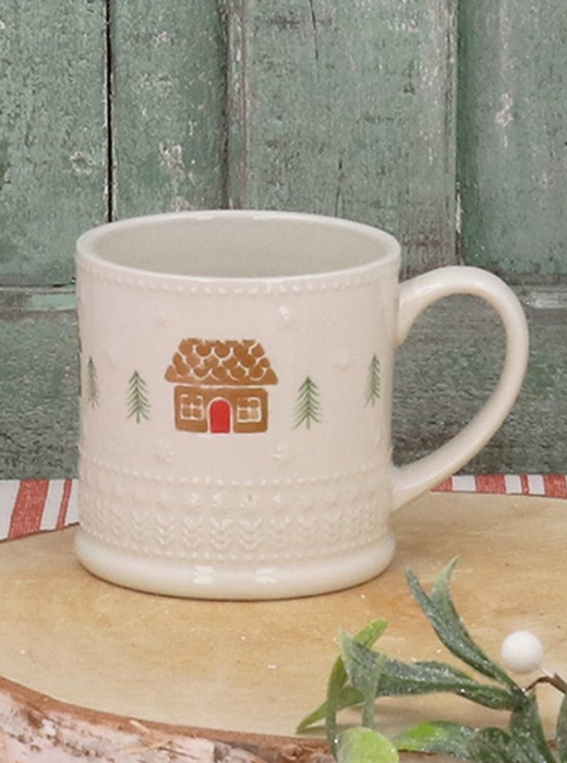 Gisela Graham Gingerbread House Large Mug