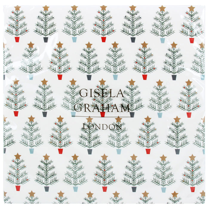 Gisela Graham New England Christmas Trees Napkins