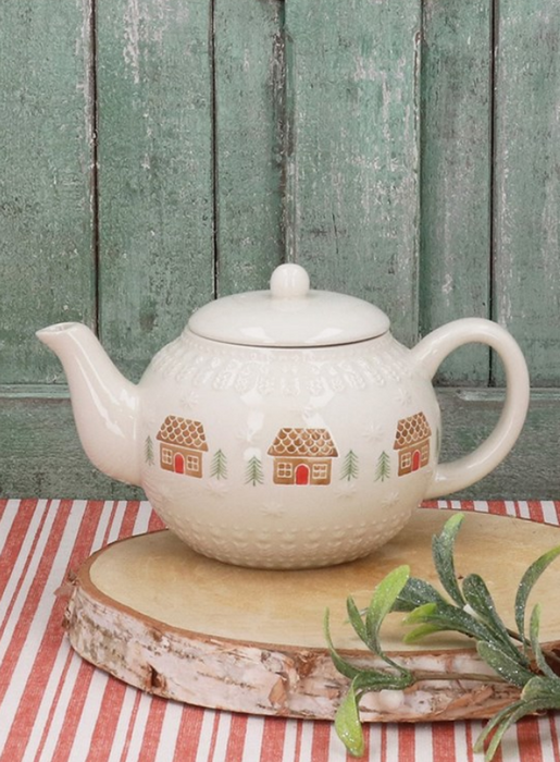 Gisela Graham Gingerbread House Teapot