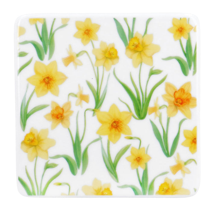Gisela Graham Daffodil Porcelain Coaster