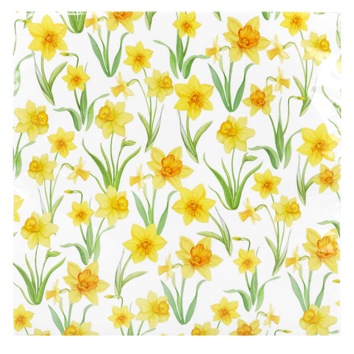 Gisela Graham Daffodils Pack/20 Paper Napkins