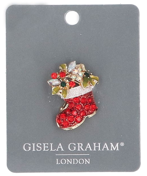 Gisela Graham Christmas Character Metal Brooch