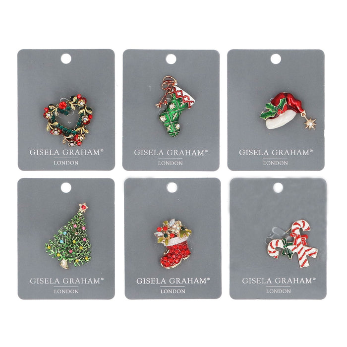 Gisela Graham Christmas Character Metal Brooch