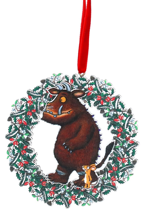 Gisela Graham The Gruffalo Mouse/Child In Holly Wreath Wood
