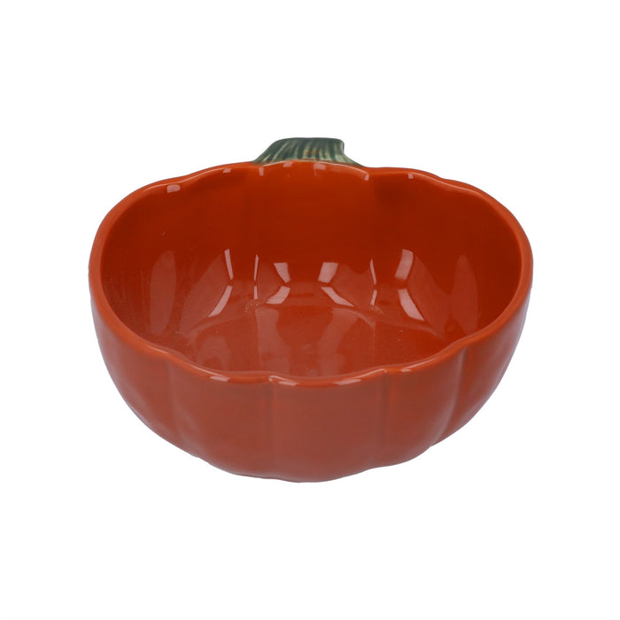 Gisela Graham Orange Ceramic Pumpkin Bowl 17.5cm