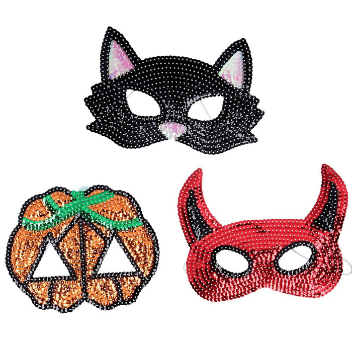 Gisela Graham Sequined Halloween Mask