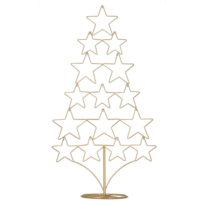 Gisela Graham Gold Stars Display Christmas Tree