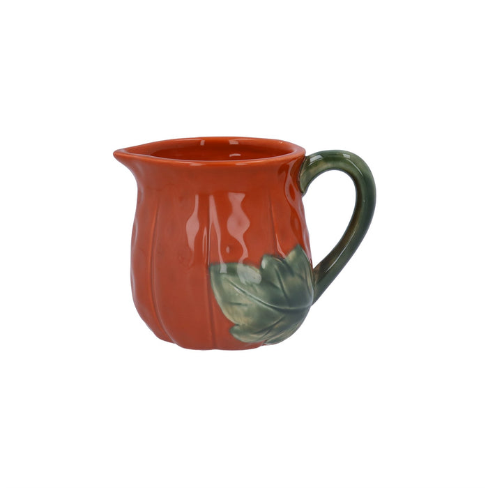 Gisela Graham Orange Ceramic Pumpkin Mini Jug 8.5cm