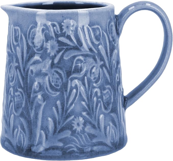Gisela Graham Country Flowers Blue Mini Jug