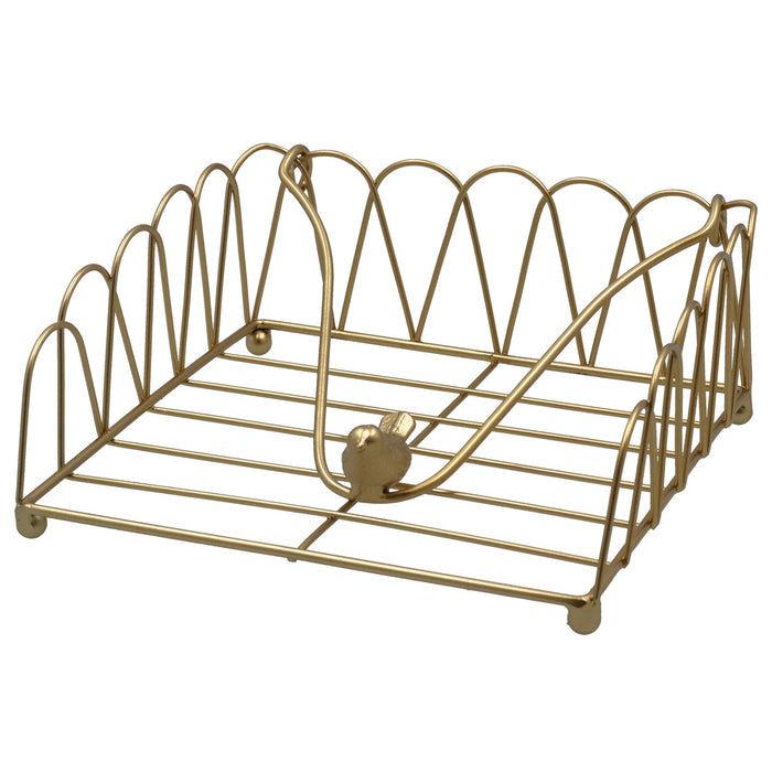 Gisela Graham Golden Festive Napkin Holder