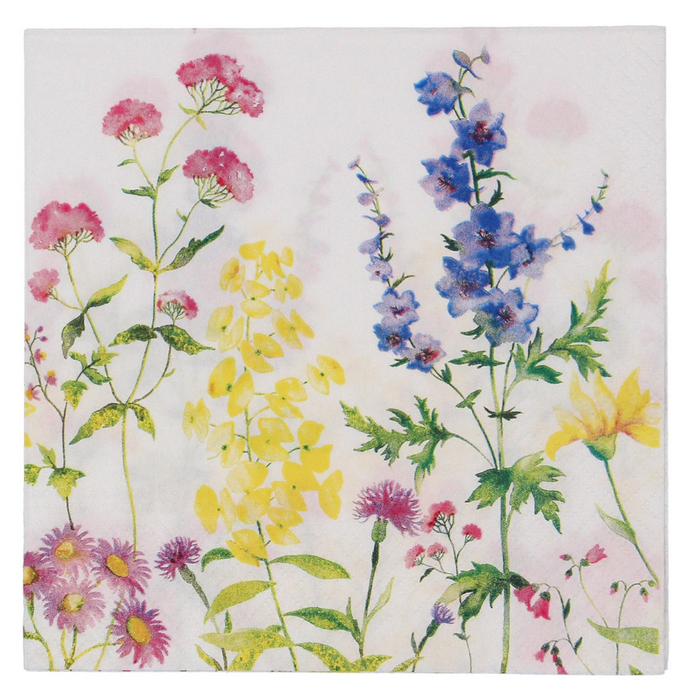 Gisela Graham Wildflowers Paper Napkins Pack Of 20