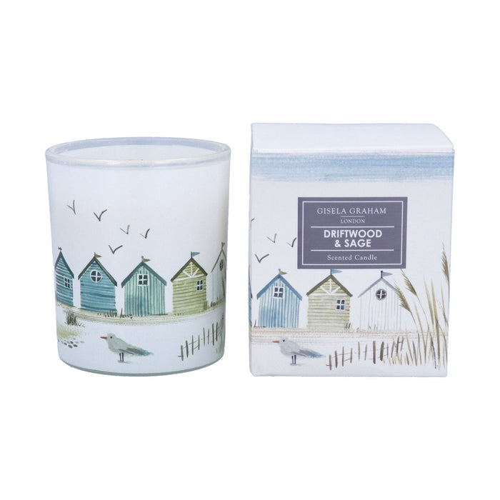 Gisela Graham Beach Huts Boxed Scented Candle 8.5cm