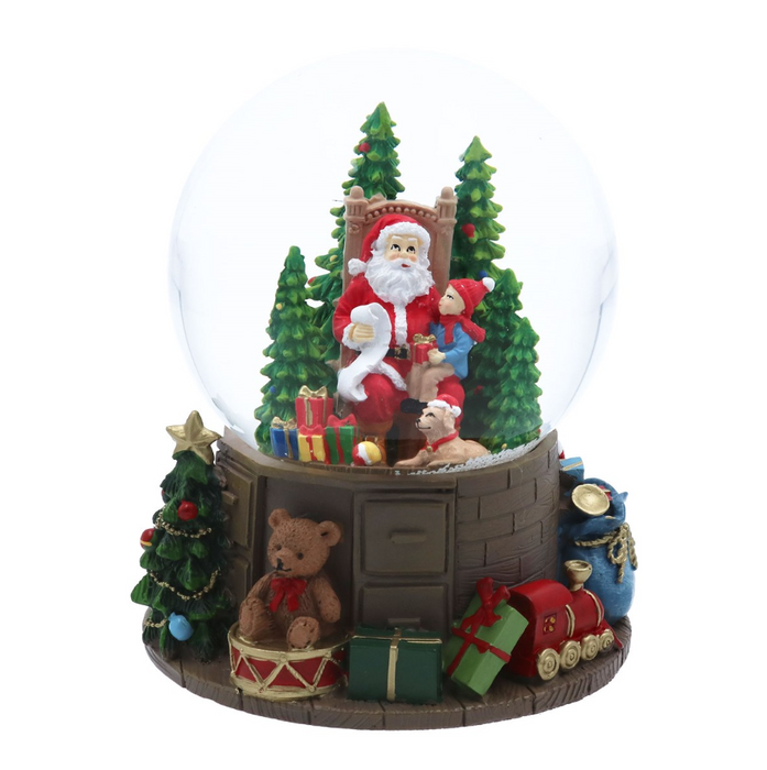 Gisela Graham Santa With Toys Large Snow Globe