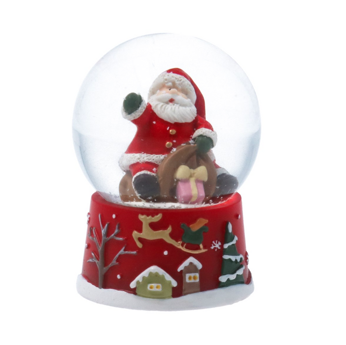Gisela Graham Santa With Sack Snow Globe
