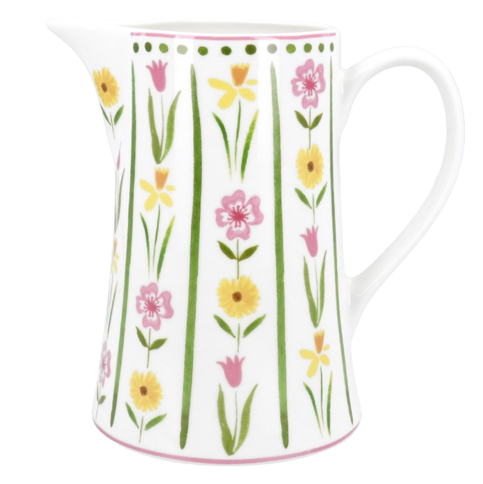 Gisela Graham Pastel Meadow Jug 15cm