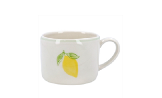 Gisela Graham Lemon Stoneware Mug