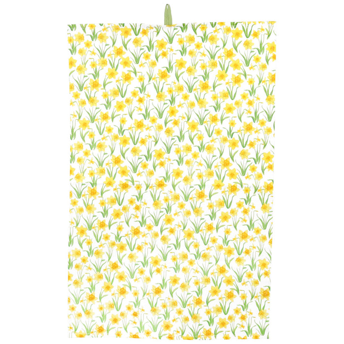 Gisela Graham Daffodil Cotton Tea Towel 70cm