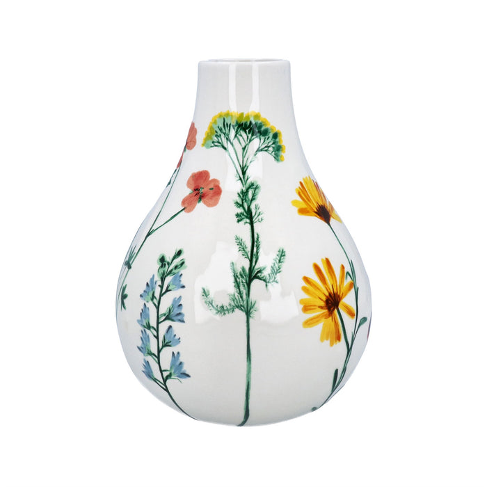 Gisela Graham Pear Shaped Floral Ceramic Vase 22.5cm