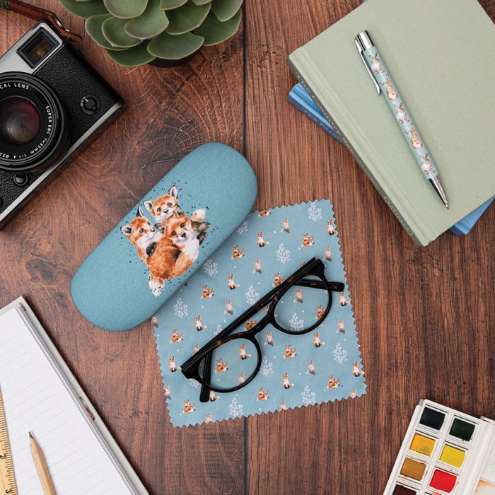 Wrendale 'Snug As A Cub' Fox Glasses Case