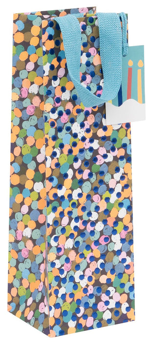 Glick Sapphire Spots Bottle Gift Bag