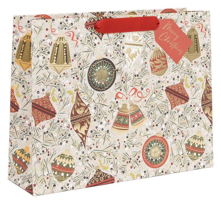 Glick Christmas Ornate Ornaments Landscape Gift Bag