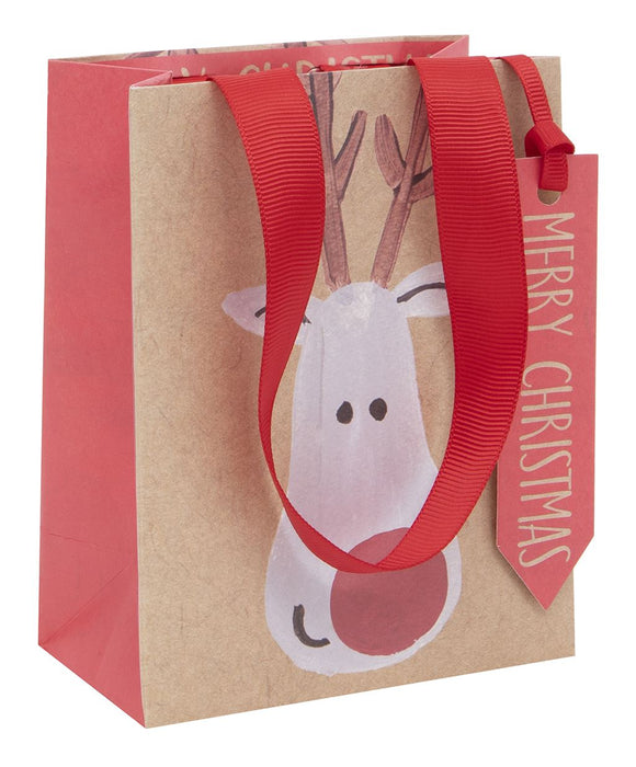 Glick Reindeer Selfie Small Gift Bag