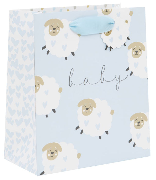 Glick Lambs Medium Blue Gift Bag