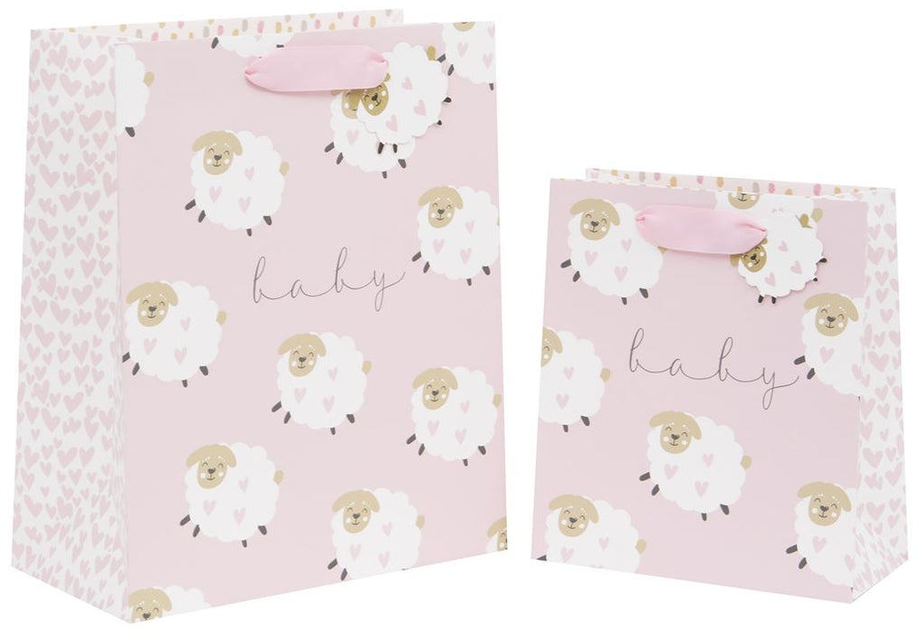 Glick Lambs Medium Pink Gift Bag