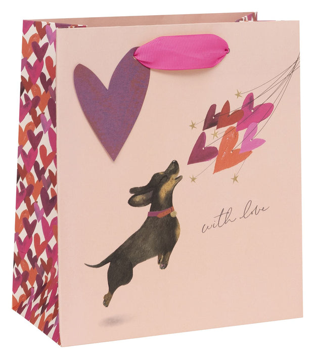 Glick Sausage Dog Balloons Medium Gift Bag