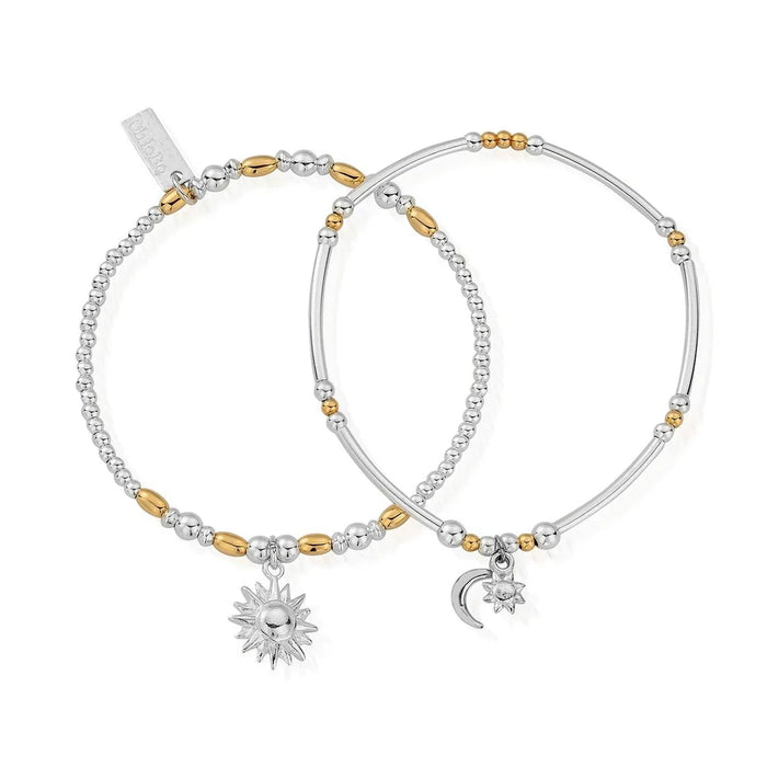 ChloBo Mixed Metal Dusk To Dawn Set of 2 Bracelets