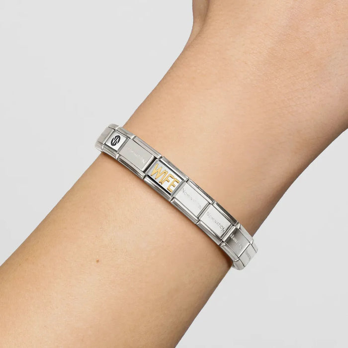 Nomination Classic Gold Writings Wife Charm