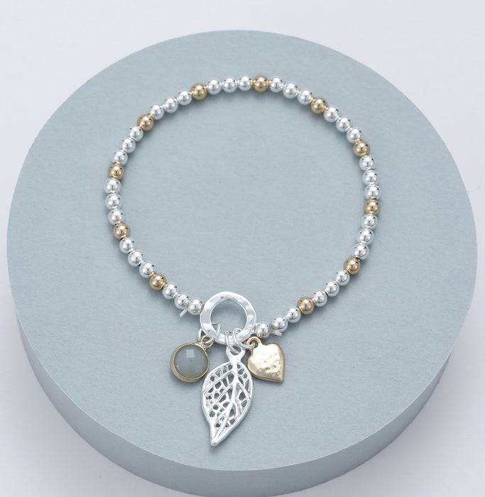 Gracee Jewellery Leaf Gold Bracelet