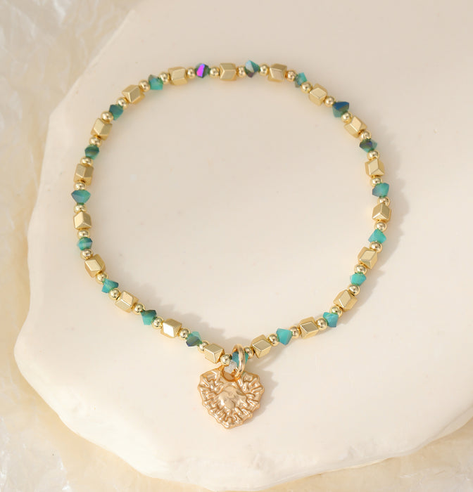 Gracee Jewellery Multicoloured Beaded Bracelet With Heart