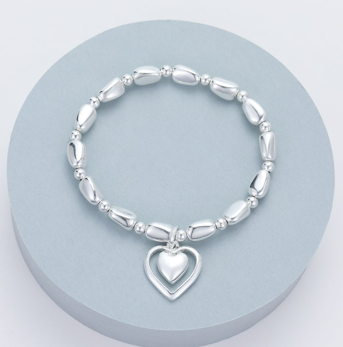 Gracee Jewellery Heart Beaded Bracelet