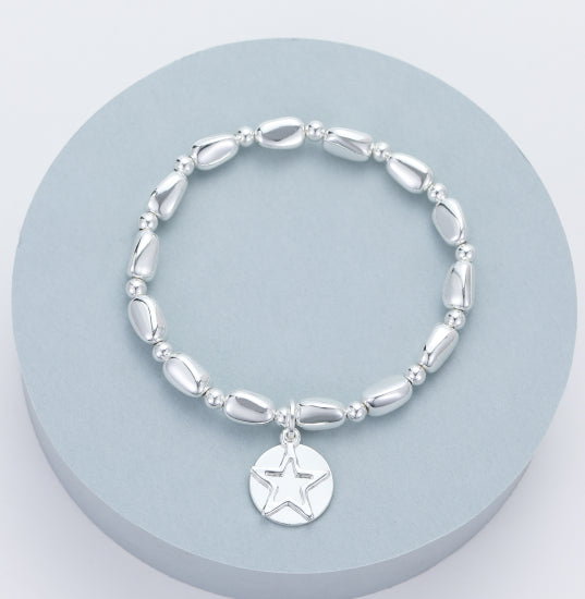 Gracee Jewellery Star & Disc Beaded Bracelet