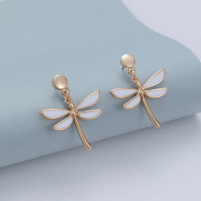 Gracee Jewellery Dragonfly Gold Stud Earrings