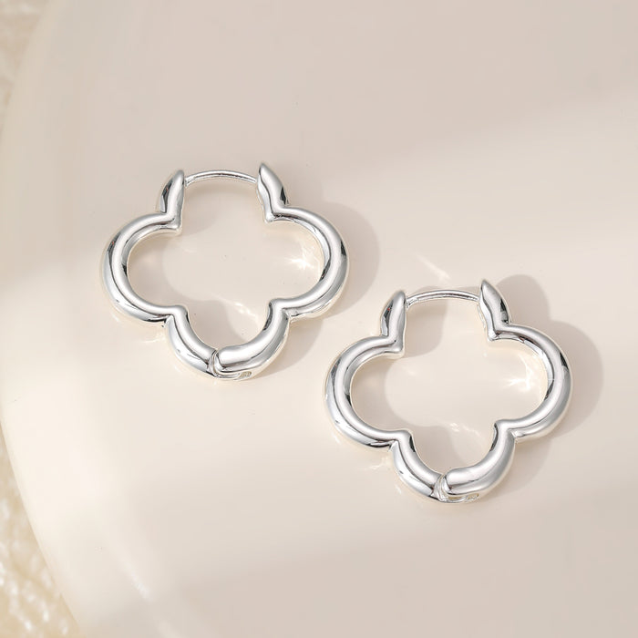 Gracee Jewellery Silver Clover Earrings