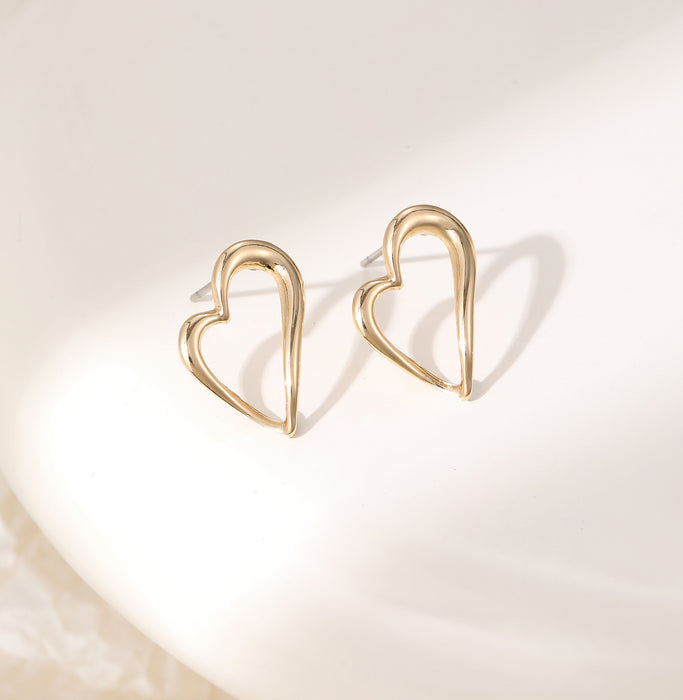 Gracee Jewellery Gold Heart Earrings