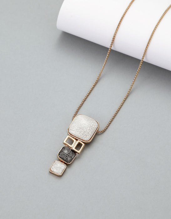 Gracee Jewellery Geometric Shapes Gold Necklace