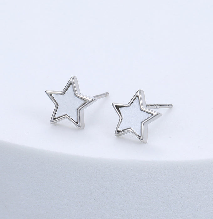 Gracee Jewellery Star Silver Stud Earrings