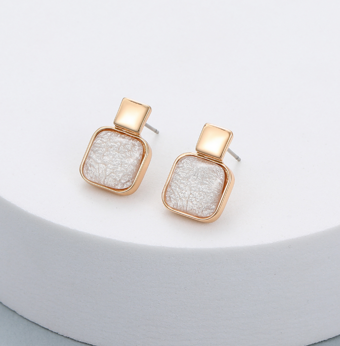 Gracee Jewellery Geometric Shapes Gold Earrings