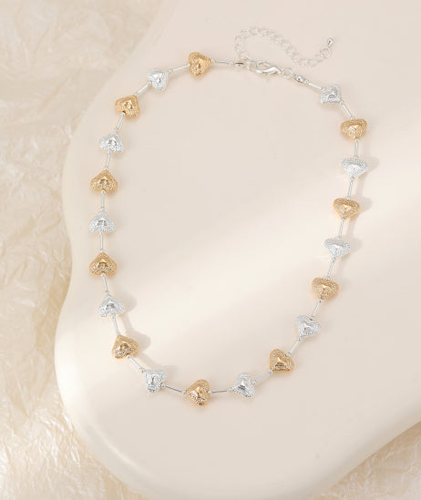 Gracee Jewellery Gold & Silver Heart Necklace