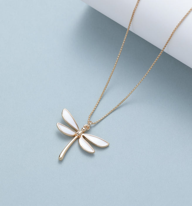 Gracee Jewellery Dragonfly Gold Necklace