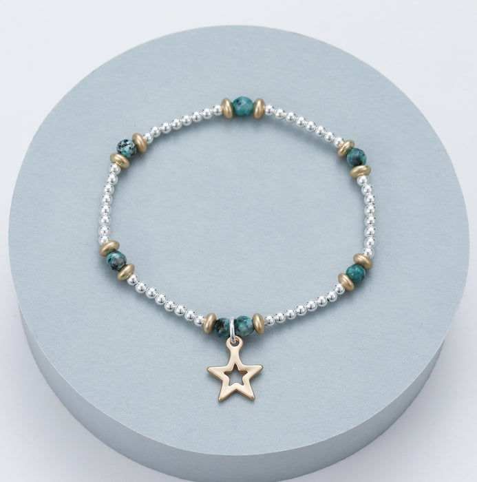 Gracee Jewellery Beaded Star Gold Bracelet