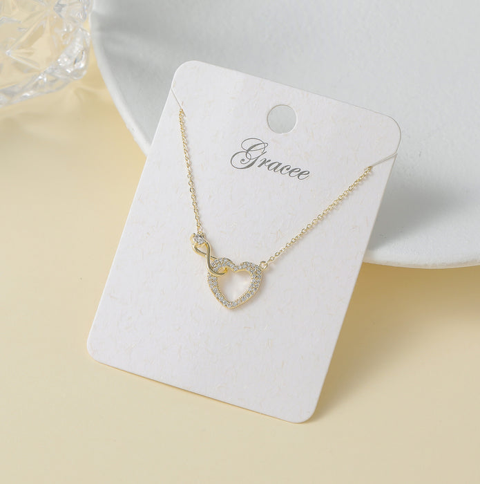 Gracee Jewellery Geometric Heart Gold Necklace