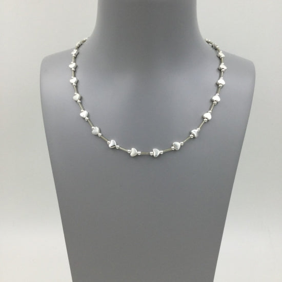 Gracee Jewellery Silver Hearts Necklace