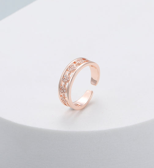 Gracee Jewellery Crystal Rose Gold Ring