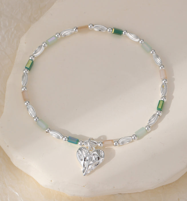 Gracee Jewellery Silver Heart Stretch Bracelet
