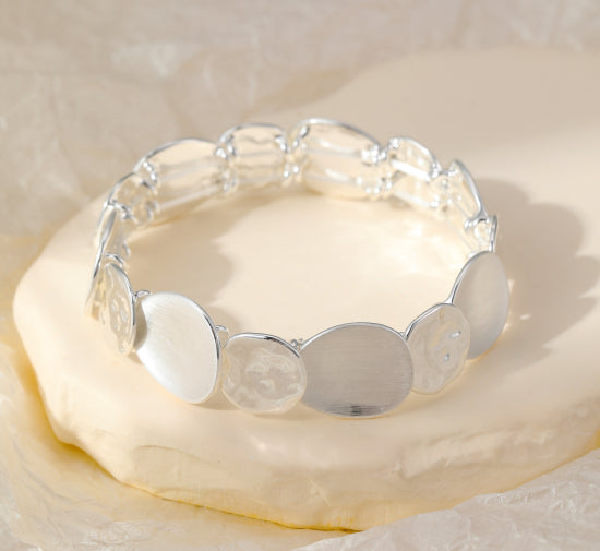 Gracee Jewellery Silver Disc Bracelet