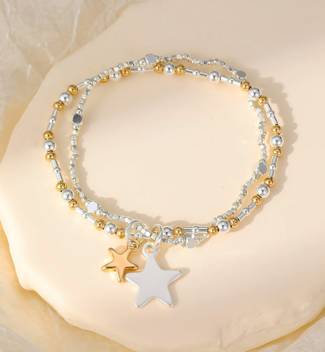Gracee Jewellery Gold Stars Double Bracelet